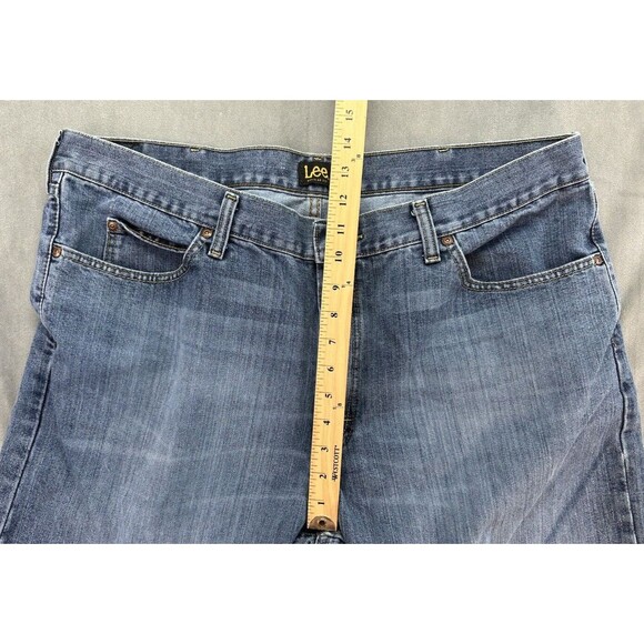 Lee Blue Jeans Regular Fit Straight Leg Men's 42x32 Medium Wash RUNS SMALL - Picture 10 of 11
